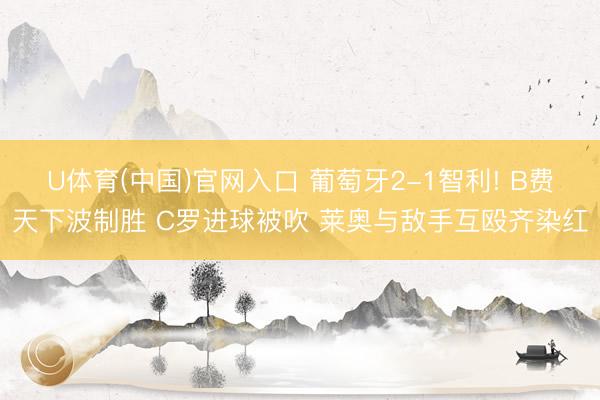 U体育(中国)官网入口 葡萄牙2-1智利! B费天下波制胜 C罗进球被吹 莱奥与敌手互殴齐染红