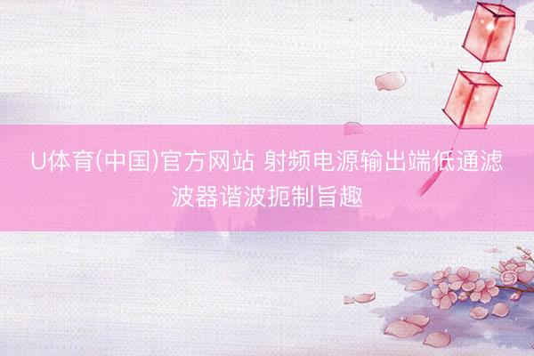 U体育(中国)官方网站 射频电源输出端低通滤波器谐波扼制旨趣